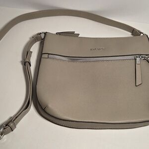 Nine West Beige Crossbody/Shoulder Bag Simple Style For Everyday Use Like New
